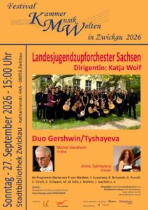 KMW in ZW, Plakat LJZO Sachsen & Duo Gershwin-Tyshayeva